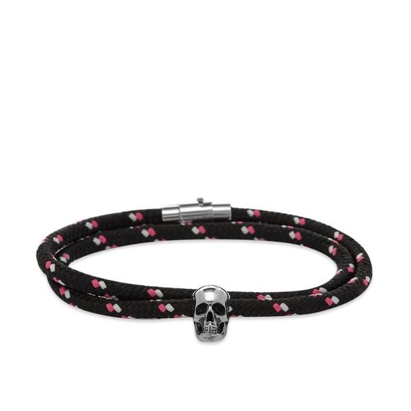 Alexander McQueen Skull Rope Cord Double Wrap Friendship Bracelet - Picture 1 of 6